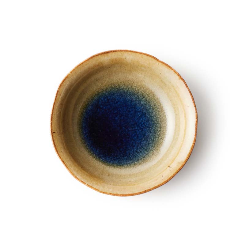 中深皿 信楽四季彩陶 小暑 OMUSUbee 丸十製陶 THE HARVEST 翠雨/夏の宵