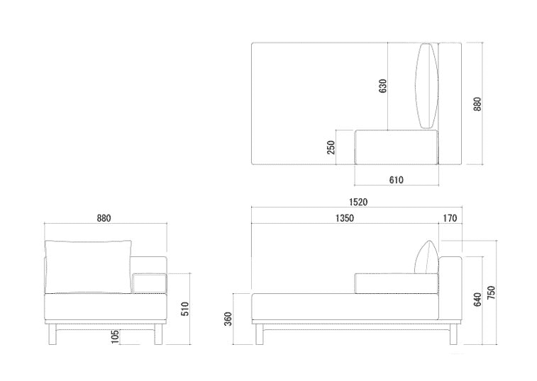 SIEVE sofa ottoman ソファー シーブ レクトソファ オットマン