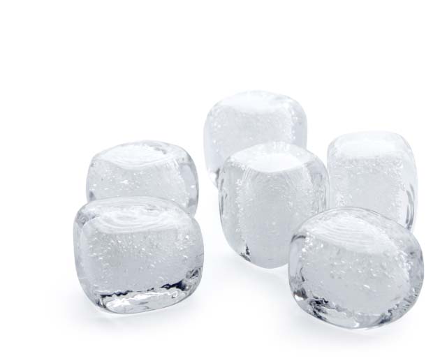 Snow Cube スノーキューブ 船山理也子 ガラス オブジェ 氷