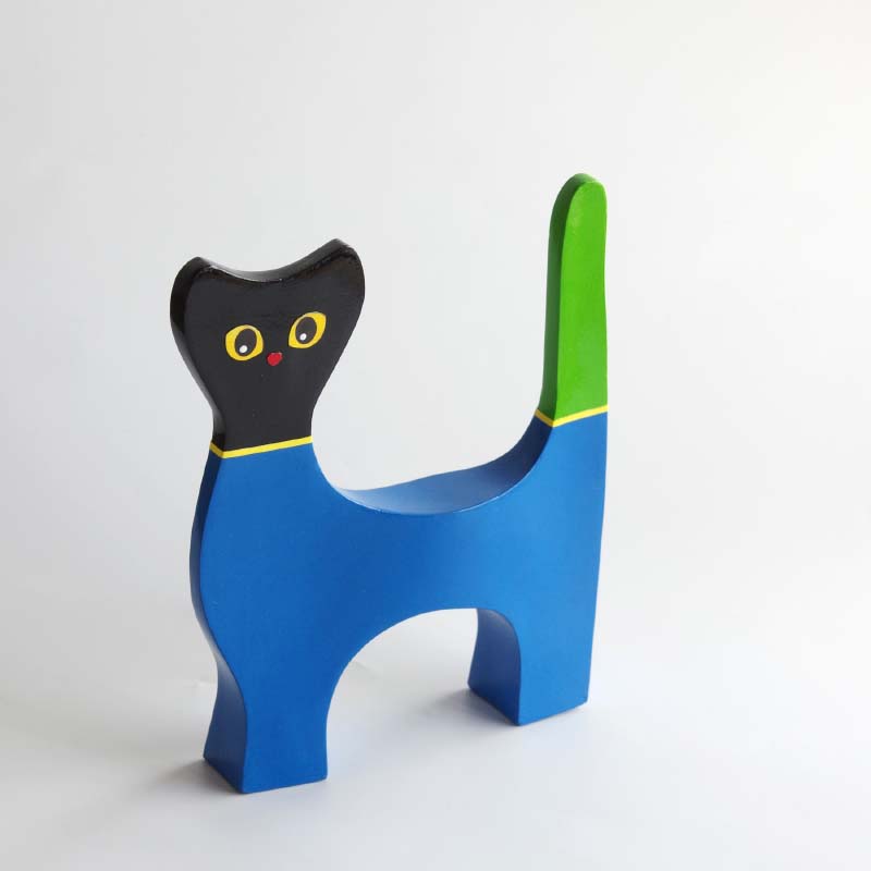 パペウマシェ ブルーキャット Papel Mache Blue Cat PAPEL MAS COLOR