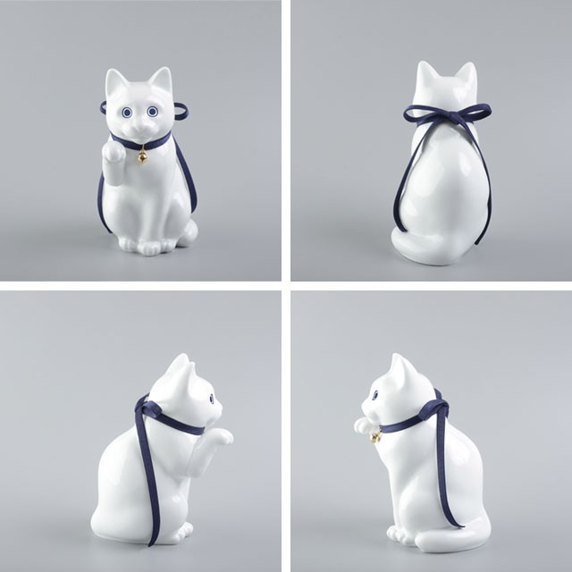 へそくりの招き猫 白磁 KataKoto Manekineko Bank ホワイト 貯金箱