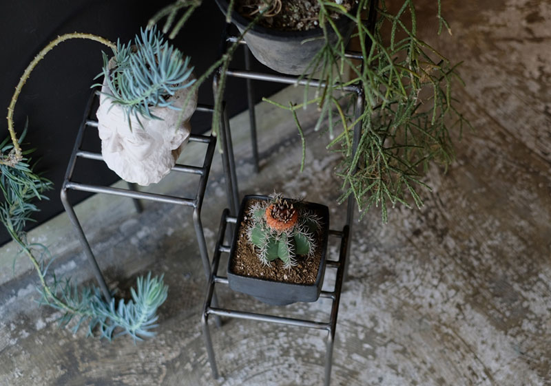 WEST VILLAGE TOKYO KNOP plant stands WIDE 3 pieces set