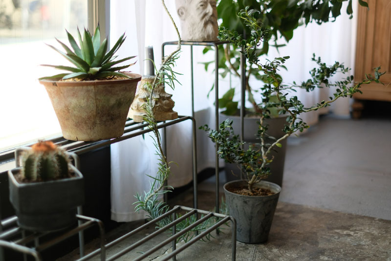 WEST VILLAGE TOKYO KNOP plant stands WIDE 3 pieces set