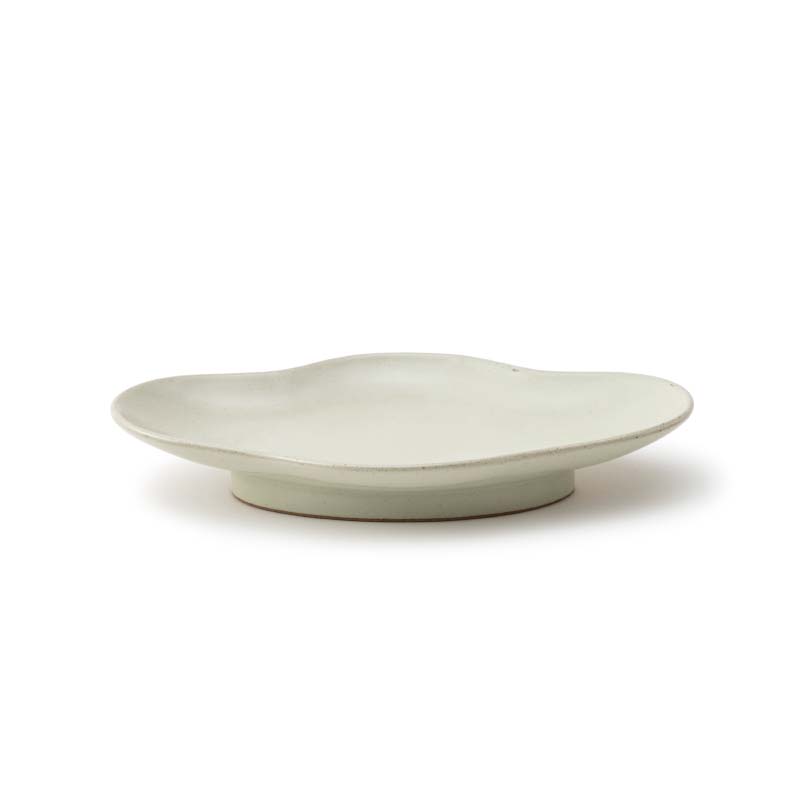 五十嵐可菜 餃子皿 zen to ゼント アイボリー/ウグイス 中華可菜飯店
