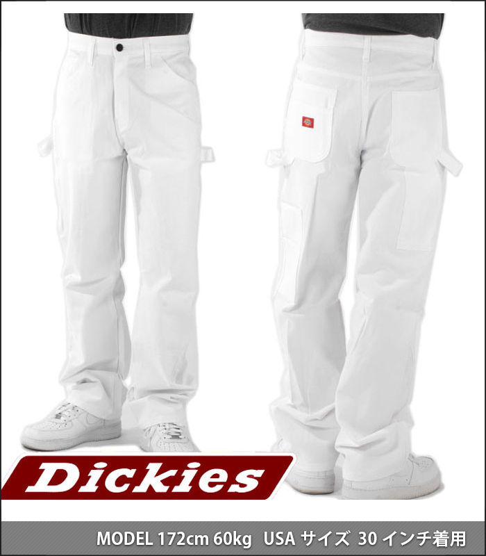 ディッキーズ ペインターパンツ DICKIES デニムパンツ メンズ USAモデル ワークパンツ バギーパンツ デニム 大きいサイズ ホワイト 白  ジーンズ ストレート :1953:PLAYERZ - 通販 - Yahoo!ショッピング