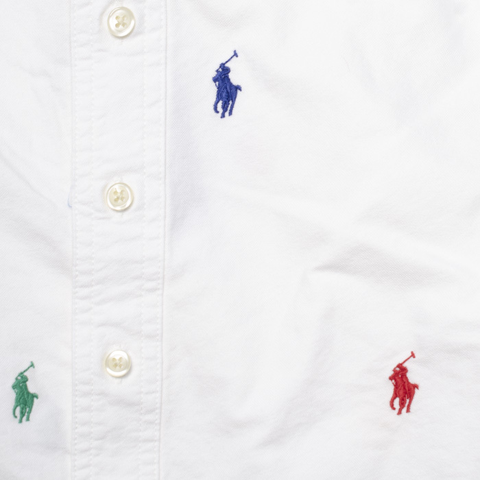 ラルフローレン RALPH LAUREN 半袖シャツ メンズ レディース 刺繍 オックスフォードシャツ 小さいサイズ マルチポニー刺繍