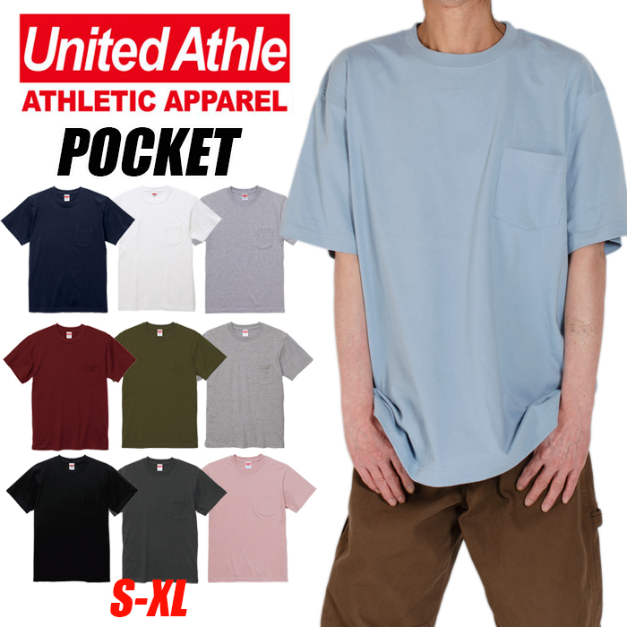 UNITED ATHLE ユナイテッドアスレ Tシャツ 半袖Tシャツ ポケットＴシャツ 5.6オンス レディース メンズ 無地 半袖Tシャツ 男女兼用  おしゃれ :5006:PLAYERZ - 通販 - Yahoo!ショッピング