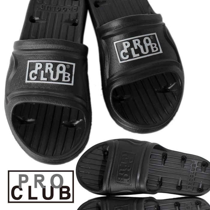 プロクラブ サンダル メンズ PRO CLUB スポーツサンダル シャワーサンダル スリッパ メンズ ブラック 黒 靴 シューズ