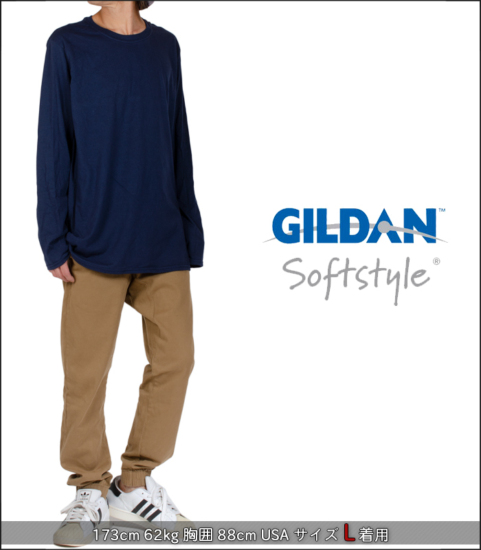 長袖Ｔシャツ メンズ レディース 無地 ギルダン GILDAN ロングスリーブＴシャツ ロンT 大きいサイズ 黒 ブラック グレー ネイビー ホワイト  白 :76400:PLAYERZ - 通販 - Yahoo!ショッピング