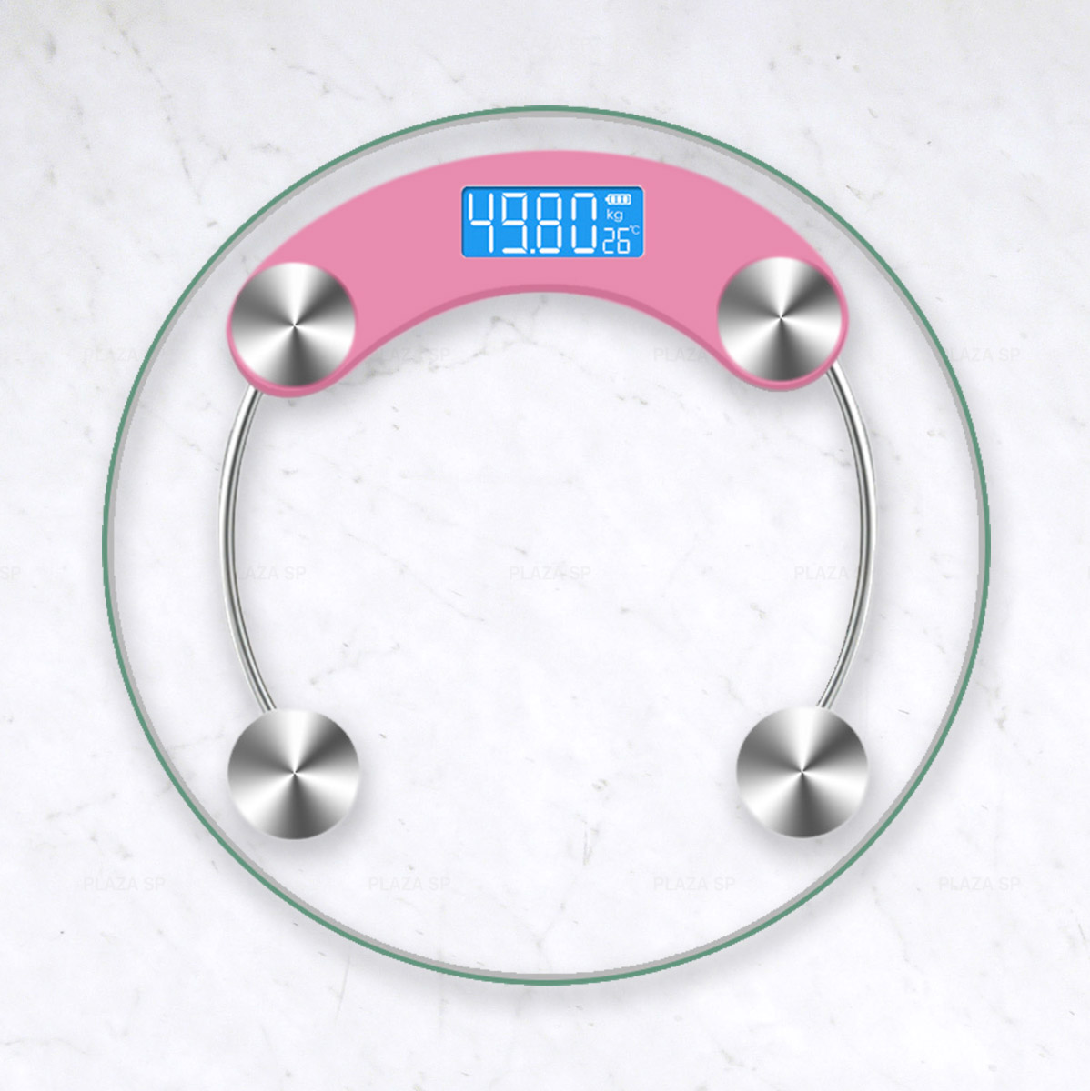 国内即発送】 体重計 ピンク デジタル 薄型 ヘルスメーター 強化ガラス
