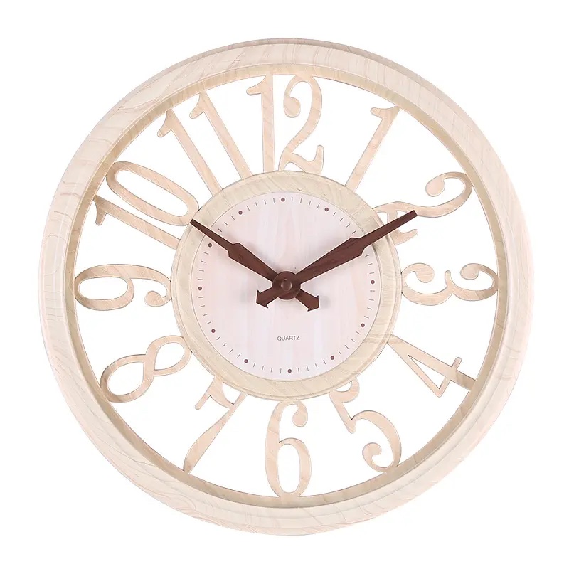 掛け時計 おしゃれ 時計 北欧 静音 壁 かけ時計 アナログ シンプル 木目調 可愛い モダン｜pleasant-japan｜04