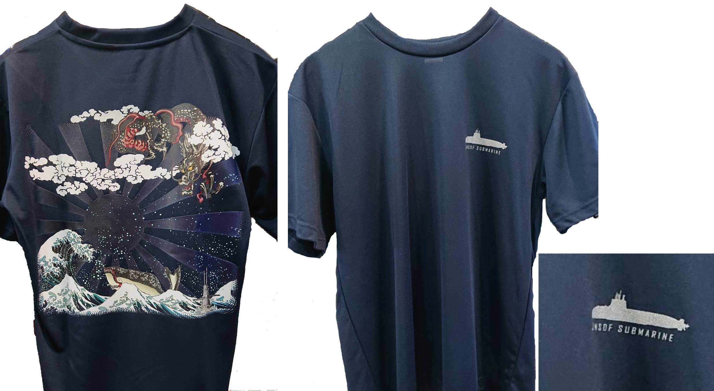 Tシャツ 海上自衛隊 SS 潜水艦 浮世絵 半袖 ドライ(サイズ:S/M/L/LL/3L