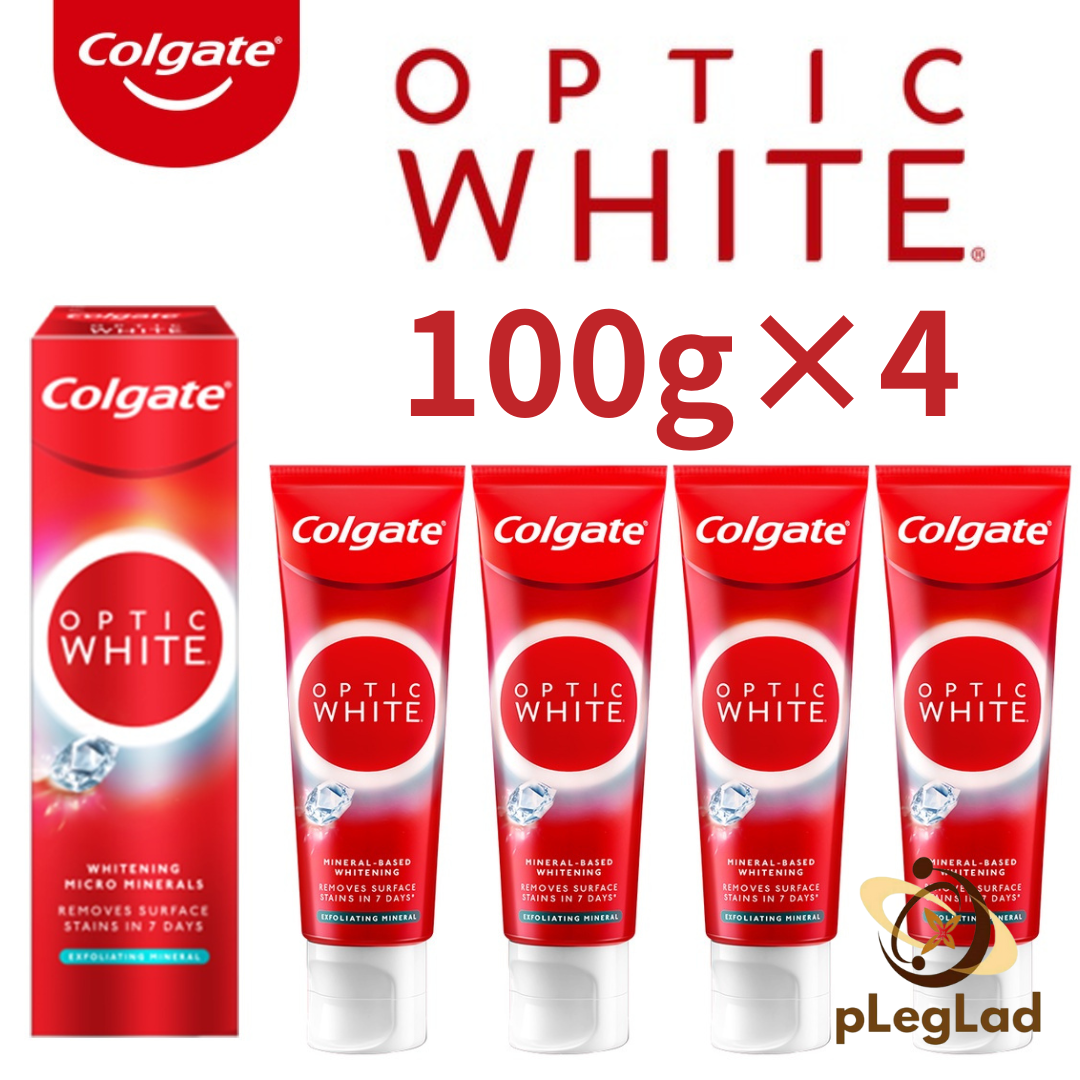 Colgate コルゲート 歯磨き粉 4個セット ホワイトニング optic white 