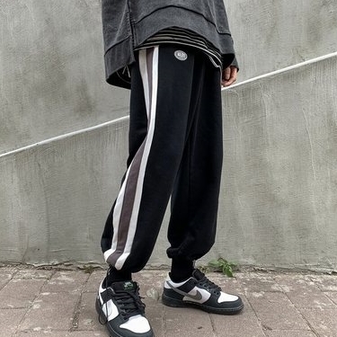 スウェット レディース ジャージ ズボン パンツ 部屋着 お洒落 黒  ボトムス スウェット パンツ レディース ストリート系 ルームウェア