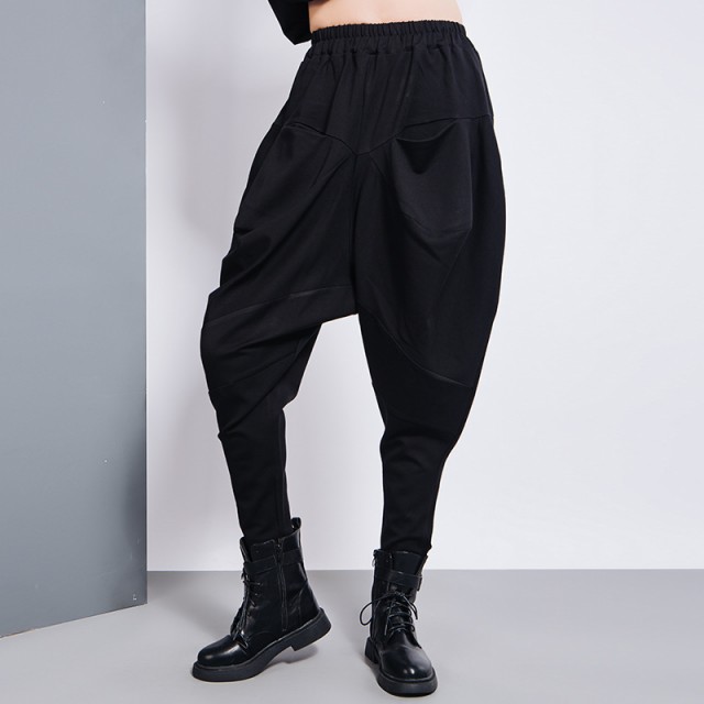 【完売品】【値下げ!!!】mecre 2022春コレクション サルエルパンツ 黒 完売品】mecre 2022春コレクション サルエルパンツ 黒