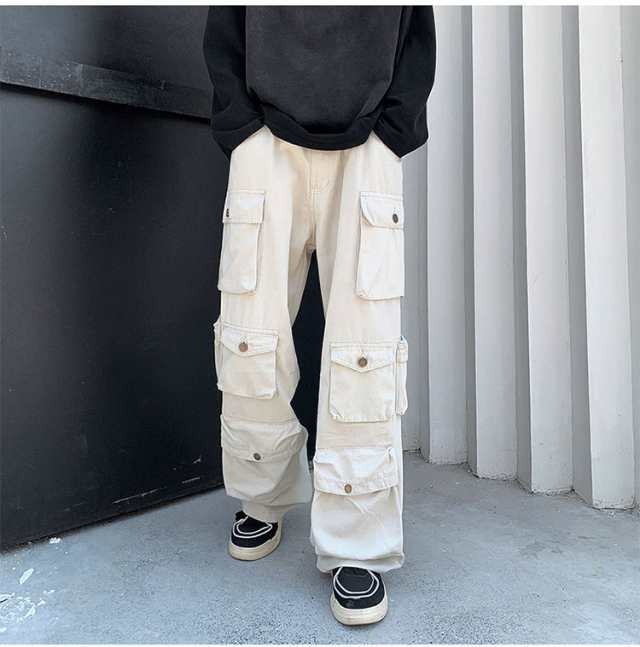 カーゴパンツ メンズ ストリート系 ボトムス ズボン ストレート
