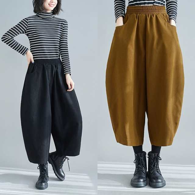 N/07 ゼロナナ サルエルパンツ ワイドパンツ ワイドパンツ レディース サルエル コクーン バナナパンツ