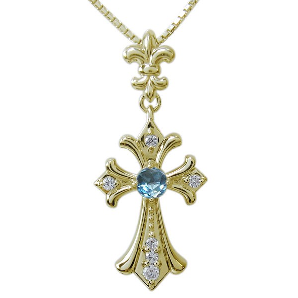 ブルートパーズ メンズ ネックレス クロス : ZION - 通販 - Yahoo