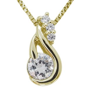 ダイヤモンドネックレス VVSクラス(0.25ct) 鑑定書付 ネックレス K18