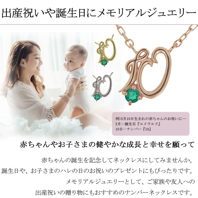 レディース ネックレス ナンバー モチーフ