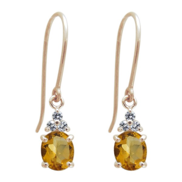 P050【シトリン】ピアス　オーバル　一粒石　高級感　S925シルバー 20T10186_600x600_crop_center.