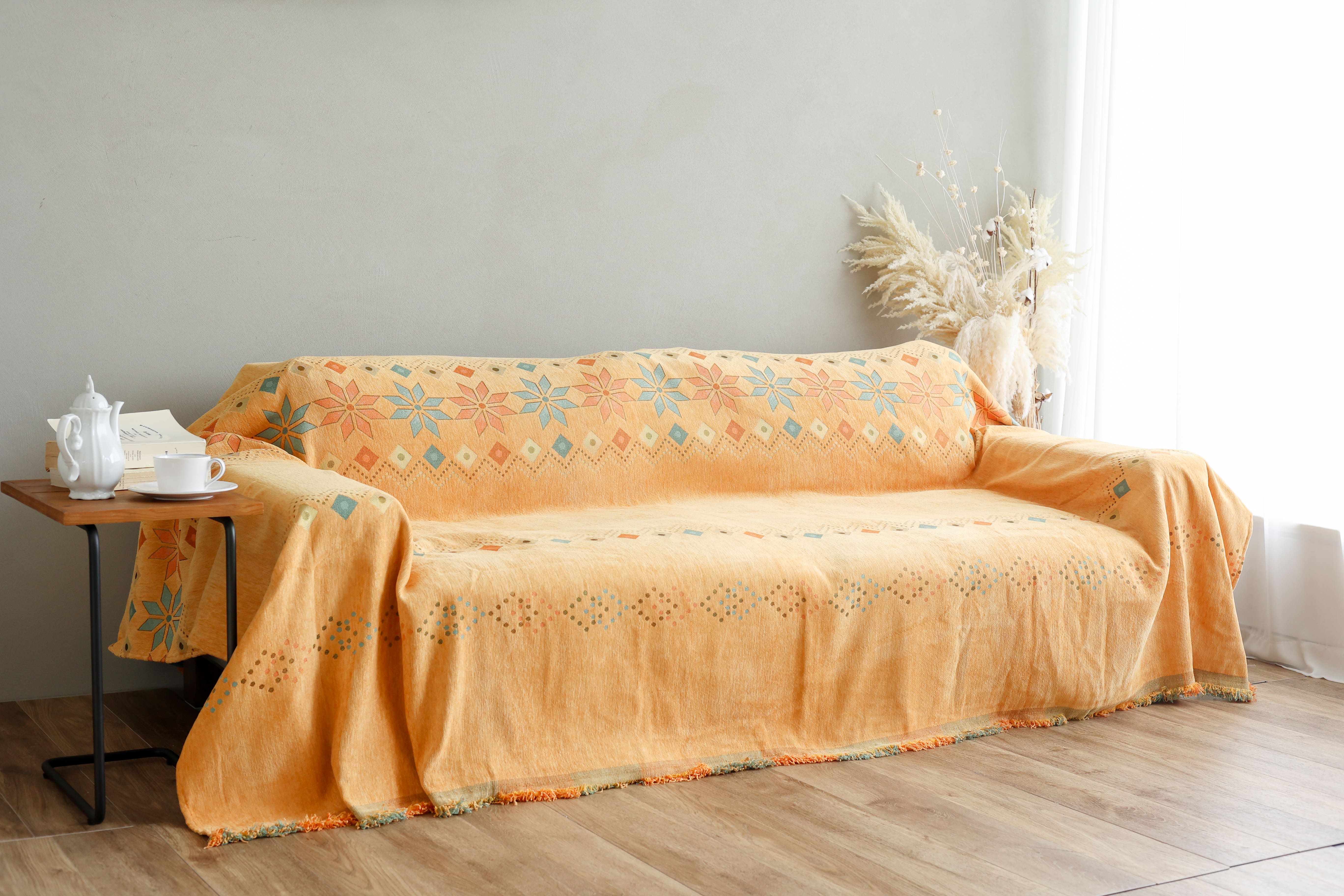 マルチカバー 北欧風 両面使える リバーシブル ソファーカバー ソファカバー 1人掛け 2人掛け 3人掛け 肘なし 肘あり かけるだけ 布 厚手 柄  洗濯可 犬 猫 対策 |  | 02