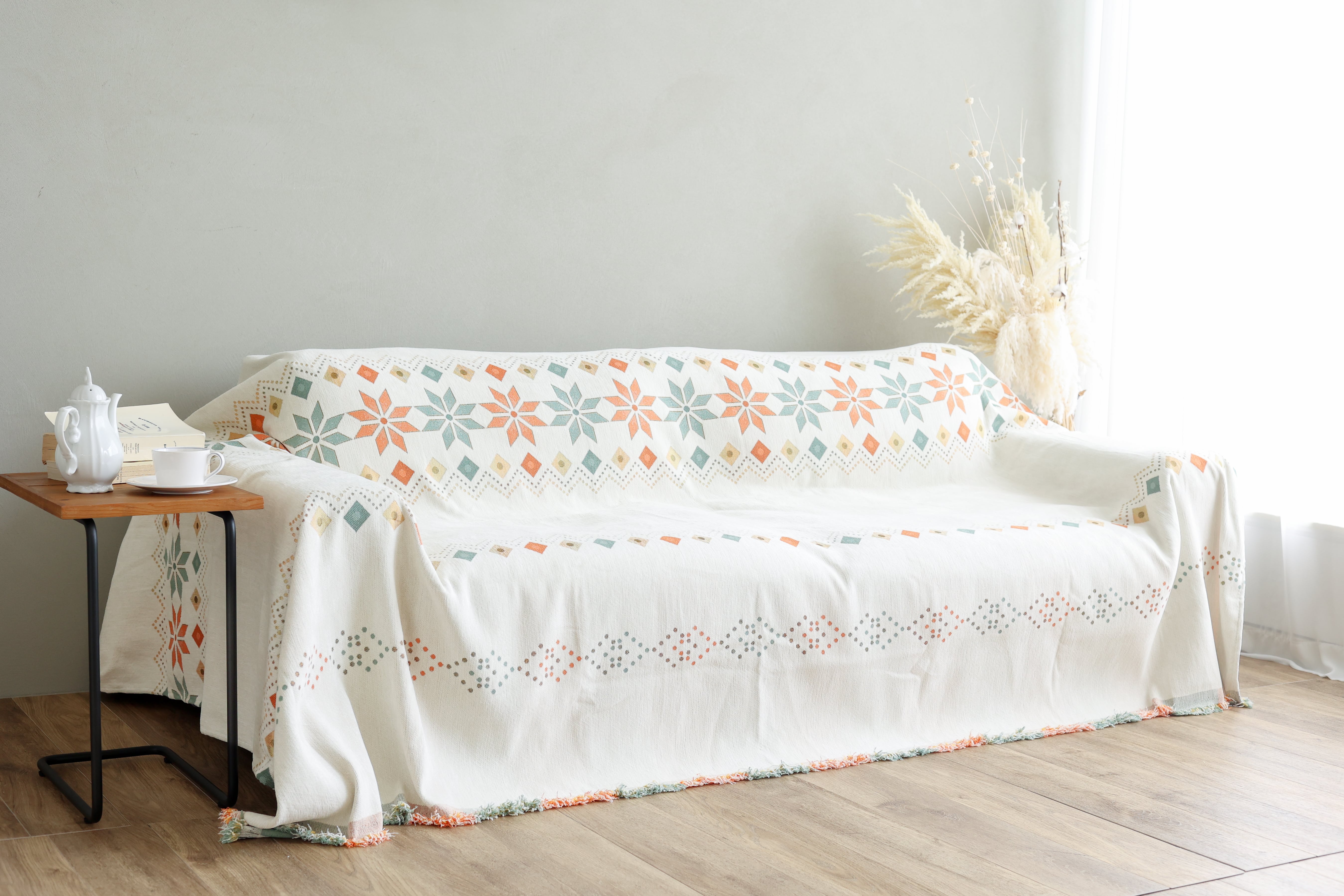 マルチカバー 北欧風 両面使える リバーシブル ソファーカバー ソファカバー 1人掛け 2人掛け 3人掛け 肘なし 肘あり かけるだけ 布 厚手 柄  洗濯可 犬 猫 対策 |  | 01