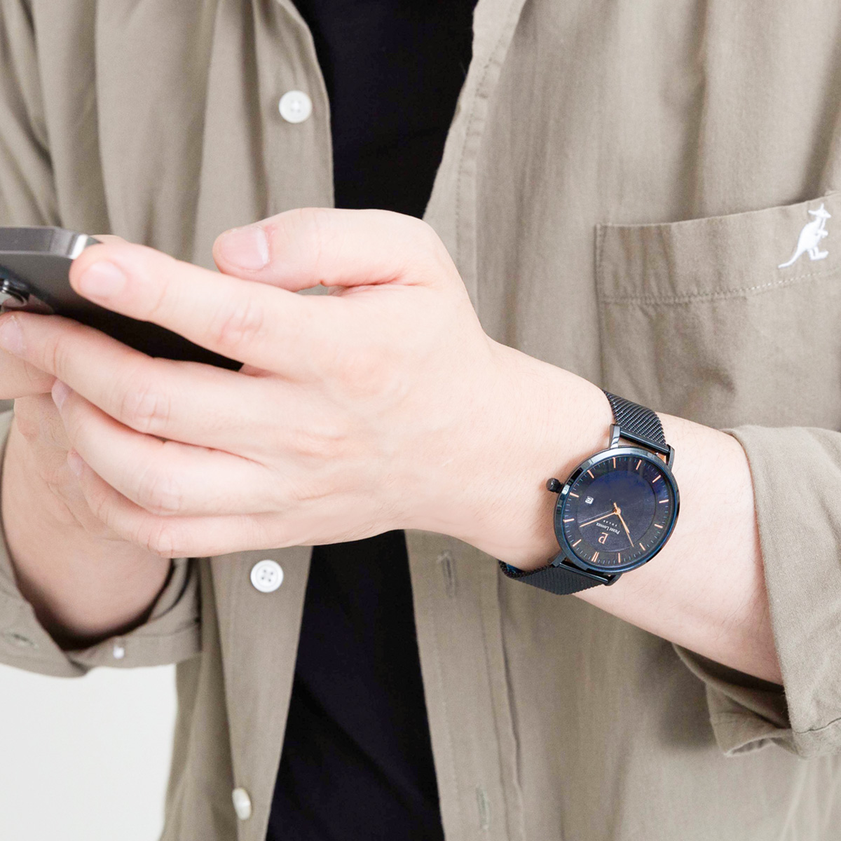 腕時計 メンズ ブランド ソーラー 金属ベルト 防水 文字盤 青 黒 時計