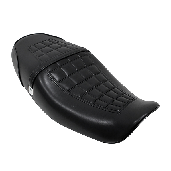 ■カワサキ Z1・Z2用☆純正パターン☆黒ツヤ ダブルあんこ抜き☆ゲルザブ加工■ カワサキ Z900RS / CAFE 2018〜2015 シート ASSY ブラック ベルト付き