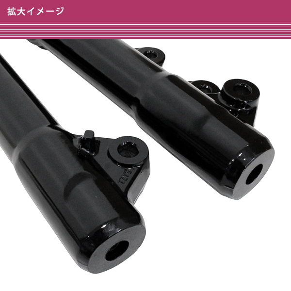 ヤマハ リモコンジョグ JOG ZR SA16J フロントフォーク 左右 修理 復刻！高品質 フロントフォーク黒 赤 リモコンジョグZ2 5SW4