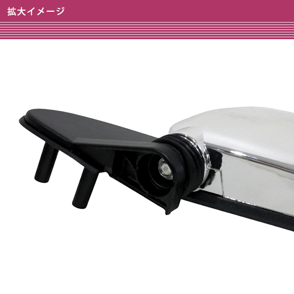 日産 ダットサントラック D21 D22 1989〜1996 ドアミラー メッキ 左右