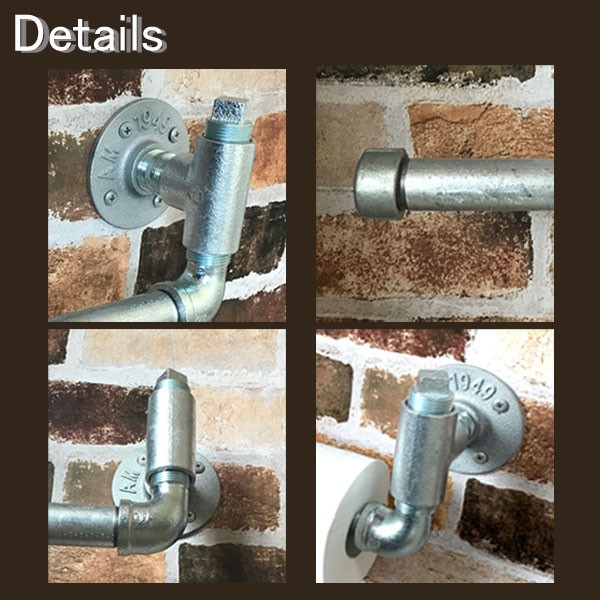 トイレットペーパーホルダー おしゃれ インダストリアル : plumber