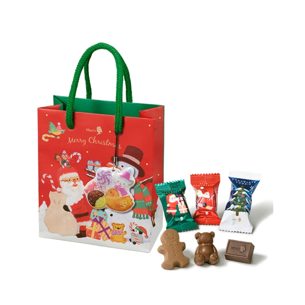 ホワイトデー 2026 かわいい お返し メリー クリスマスミニバッグ