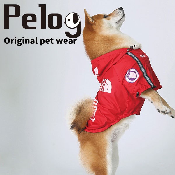 THE DOG FACE 犬 服 レインコート 選べる2色 ドッグウェア 冬服 防寒着