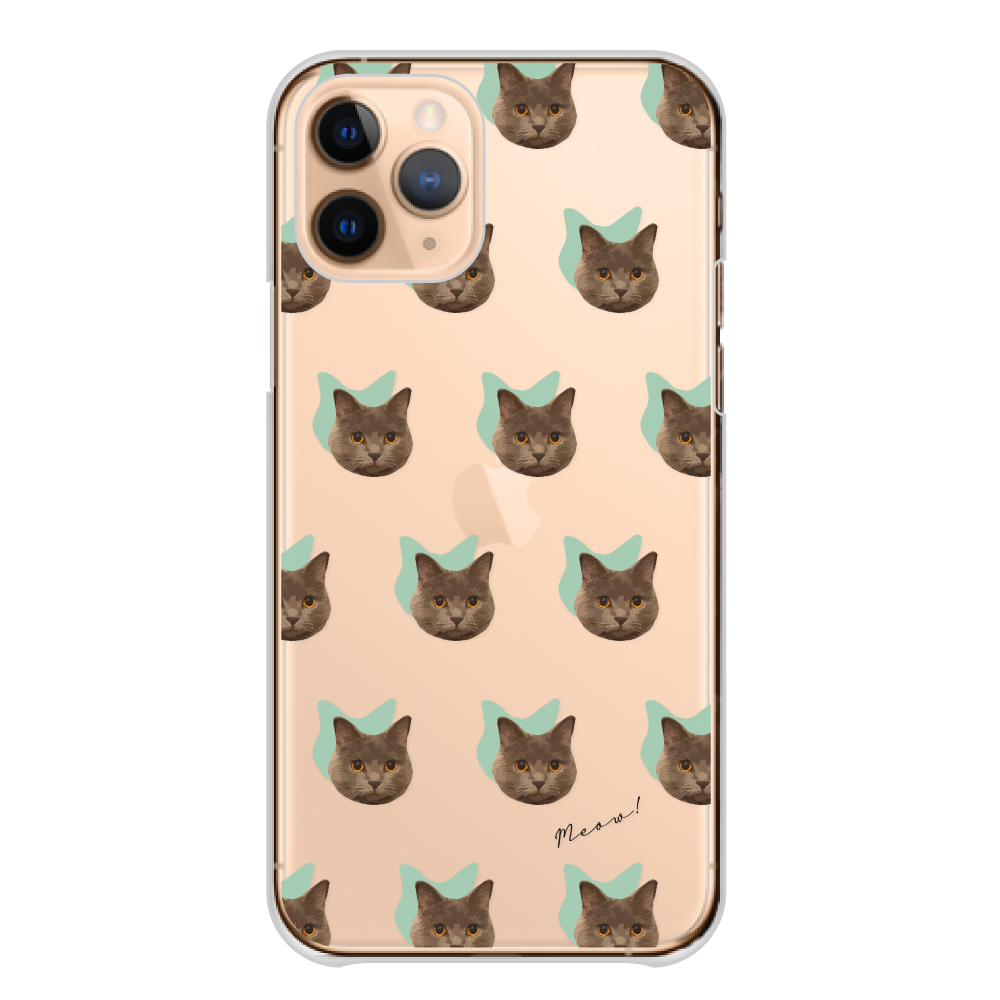 スマホケース 全機種対応 iPhone Android ケース 送料無料 ハード ケース 猫 ネコ ねこ 子猫 シルエット ネコ柄 くすみカラー 韓国 かわいい｜plumeria1988s63｜06