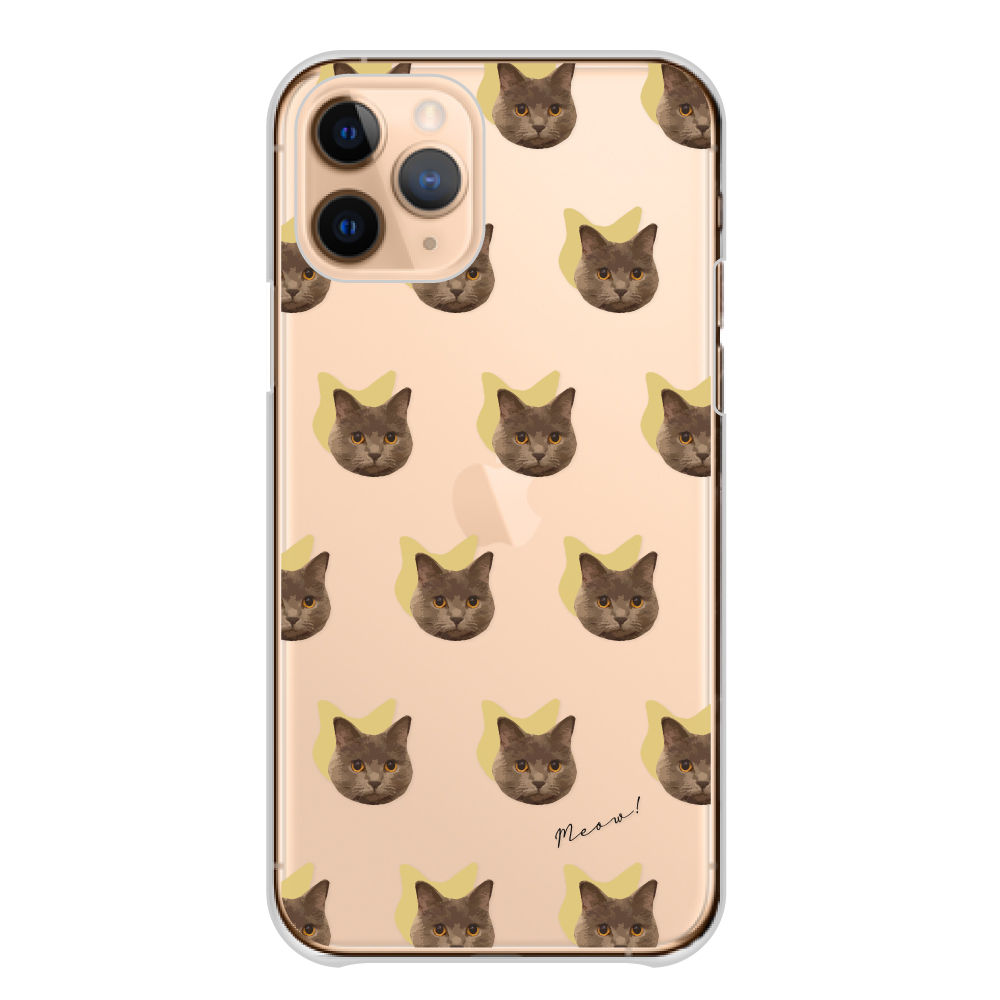 スマホケース 全機種対応 iPhone Android ケース 送料無料 ハード ケース 猫 ネコ ねこ 子猫 シルエット ネコ柄 くすみカラー 韓国 かわいい｜plumeria1988s63｜07
