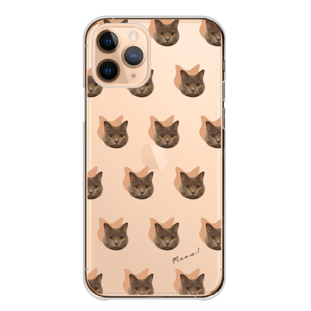 スマホケース 全機種対応 iPhone Android ケース 送料無料 ハード ケース 猫 ネコ ねこ 子猫 シルエット ネコ柄 くすみカラー 韓国 かわいい｜plumeria1988s63｜08
