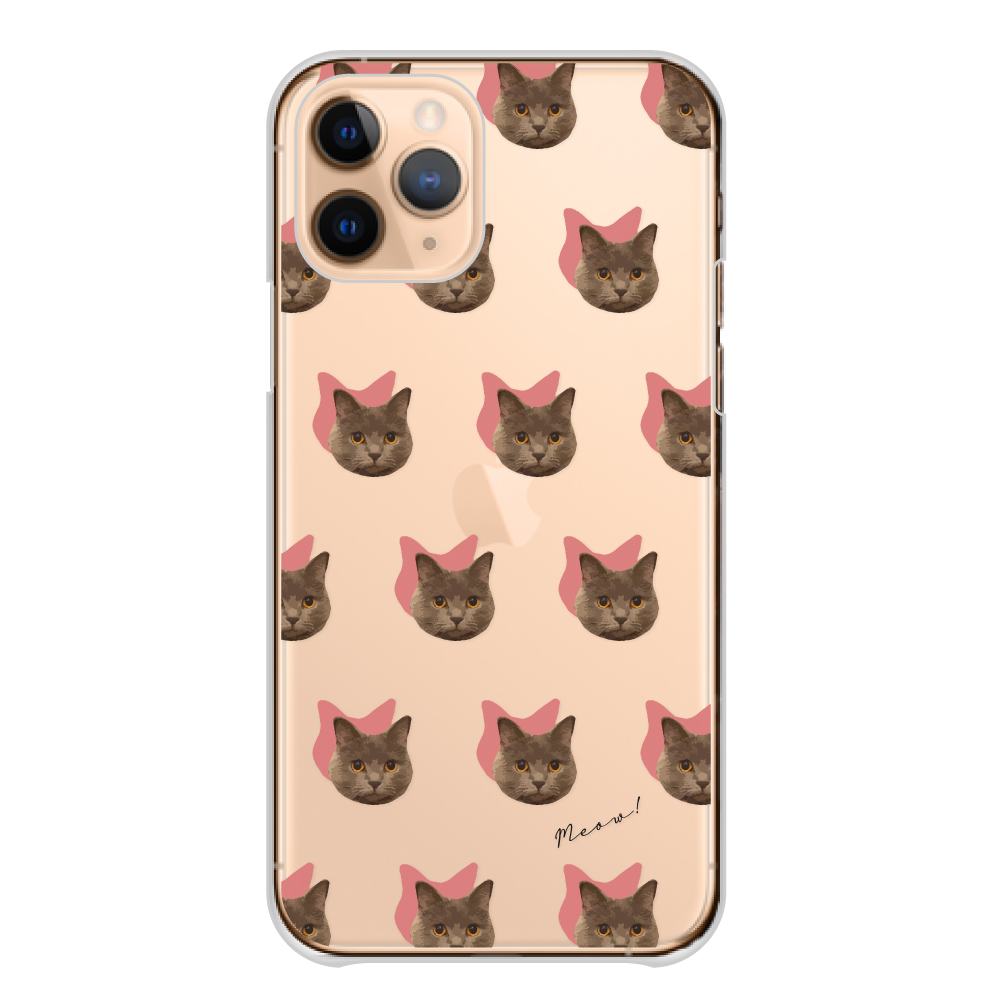 スマホケース 全機種対応 iPhone Android ケース 送料無料 ハード ケース 猫 ネコ ねこ 子猫 シルエット ネコ柄 くすみカラー 韓国 かわいい｜plumeria1988s63｜09