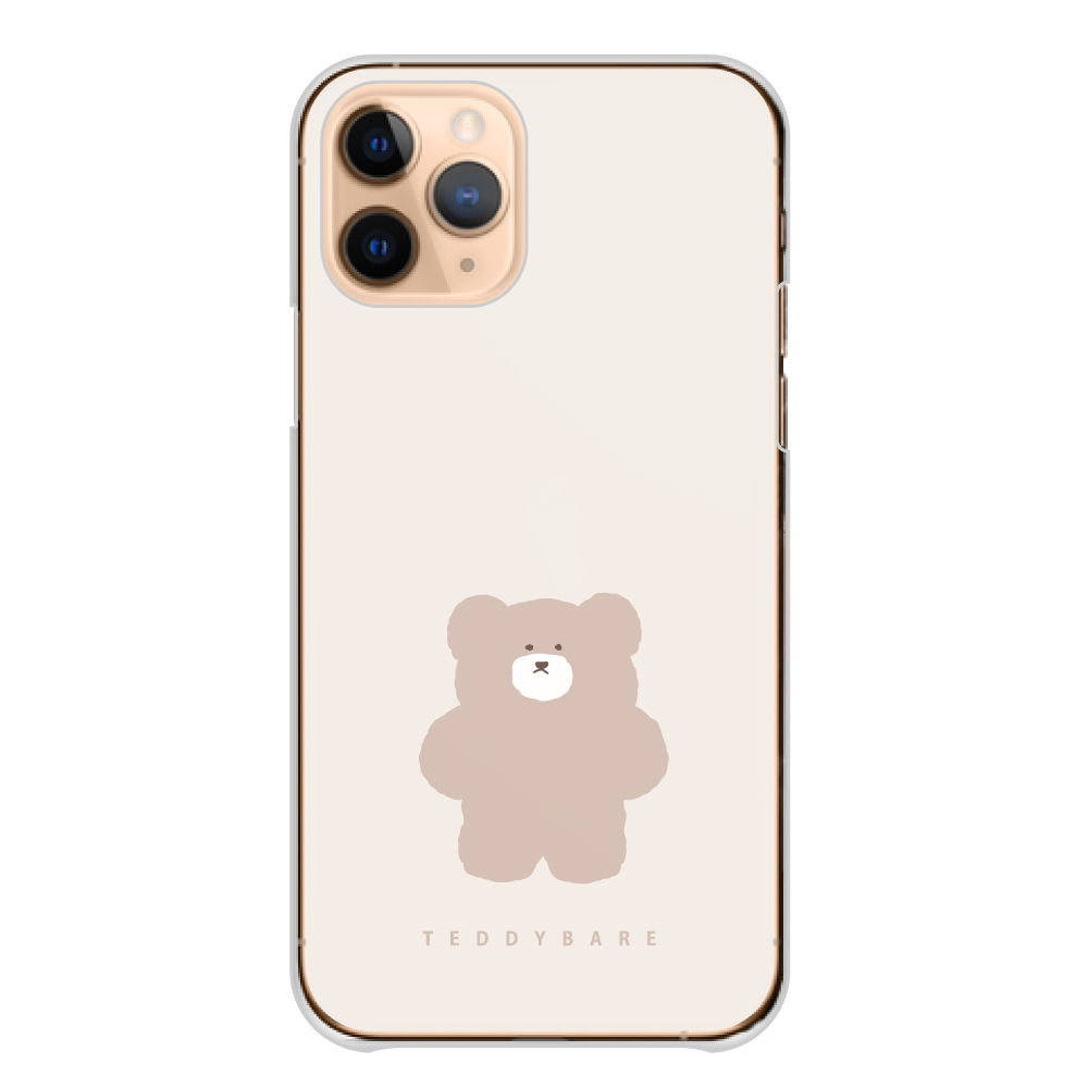 スマホケース 全機種対応 iPhone Android ケース 送料無料 ハード ケース くま テディベア 熊 ゆるキャラ シンプル くすみカラー 韓国 かわいい｜plumeria1988s63｜02