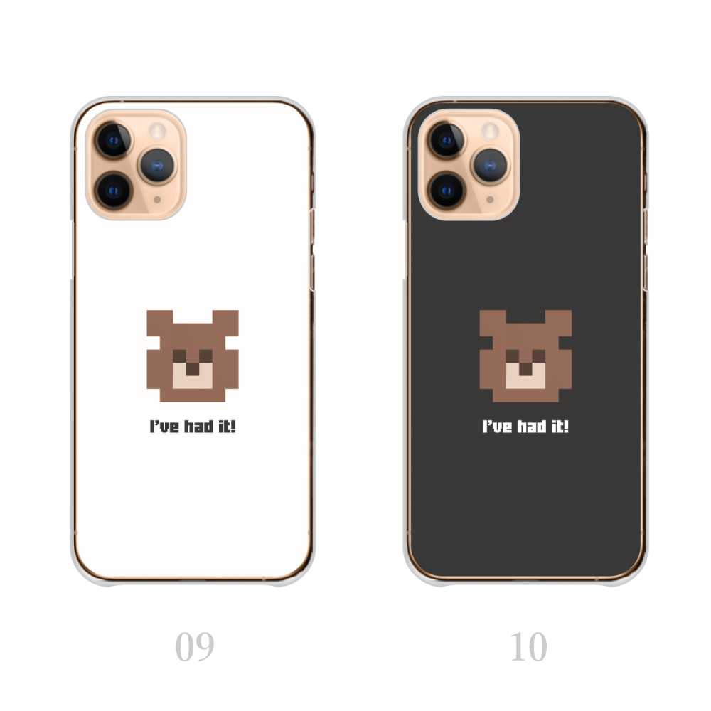 iPhone 12 スマホケース IPhone iPhone12 ケース ドット絵 熊 くま