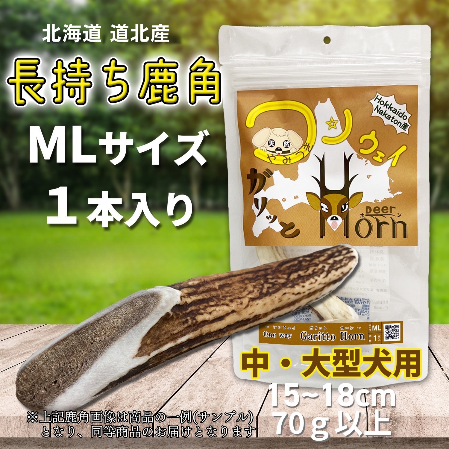 鹿の角 期間限定価格　1月4日まで。 One way 鹿の角 XLサイズ『ガリッとホーンレギュラー（一本物）超大型