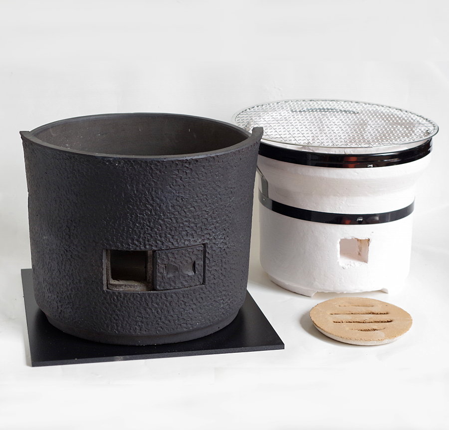 三河焼き七輪 炎匠（三河焼+珪藻土コンロ） | 増田屋 | 06