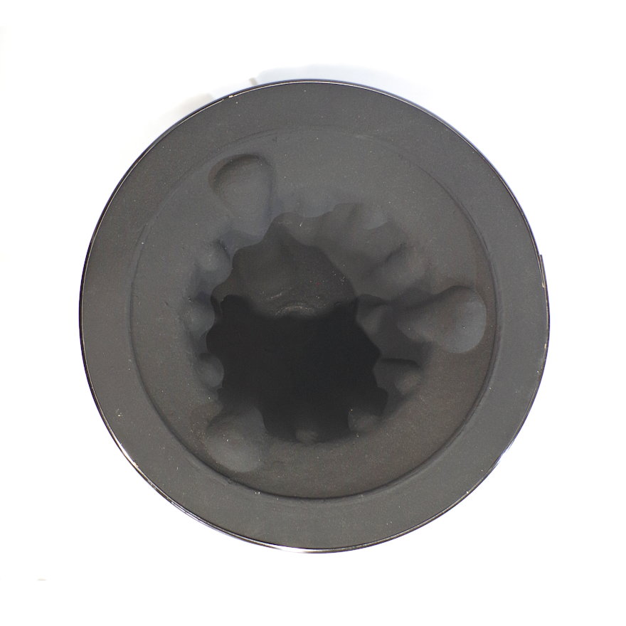 木炭コンロ(七輪）黒 8.5号 焼網付 コンロ 七輪 炭 和風 インテリア おしゃれ 囲炉裏 | 増田屋 | 02