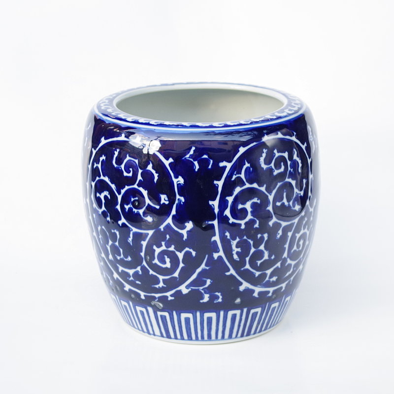 手あぶり火鉢（深底）セット 藍底蛸 火鉢 ひばち 炭 和風 インテリア おしゃれ 囲炉裏 | 増田屋