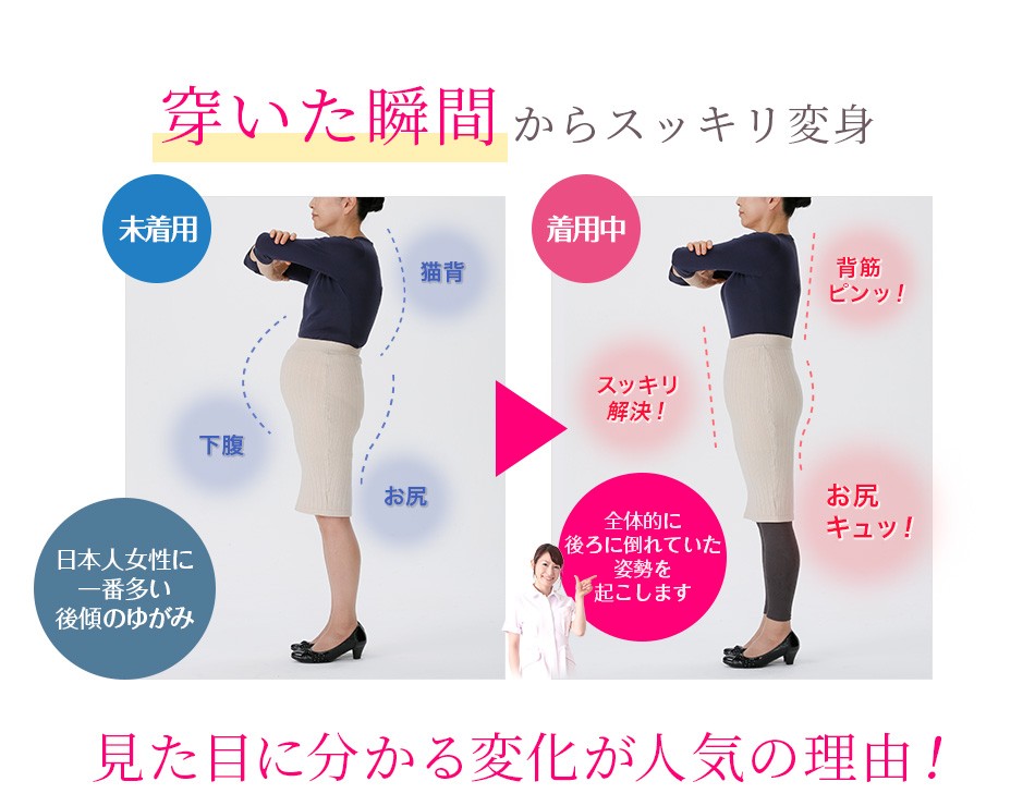 芦屋美整体 骨盤スリムスパッツ 2枚組