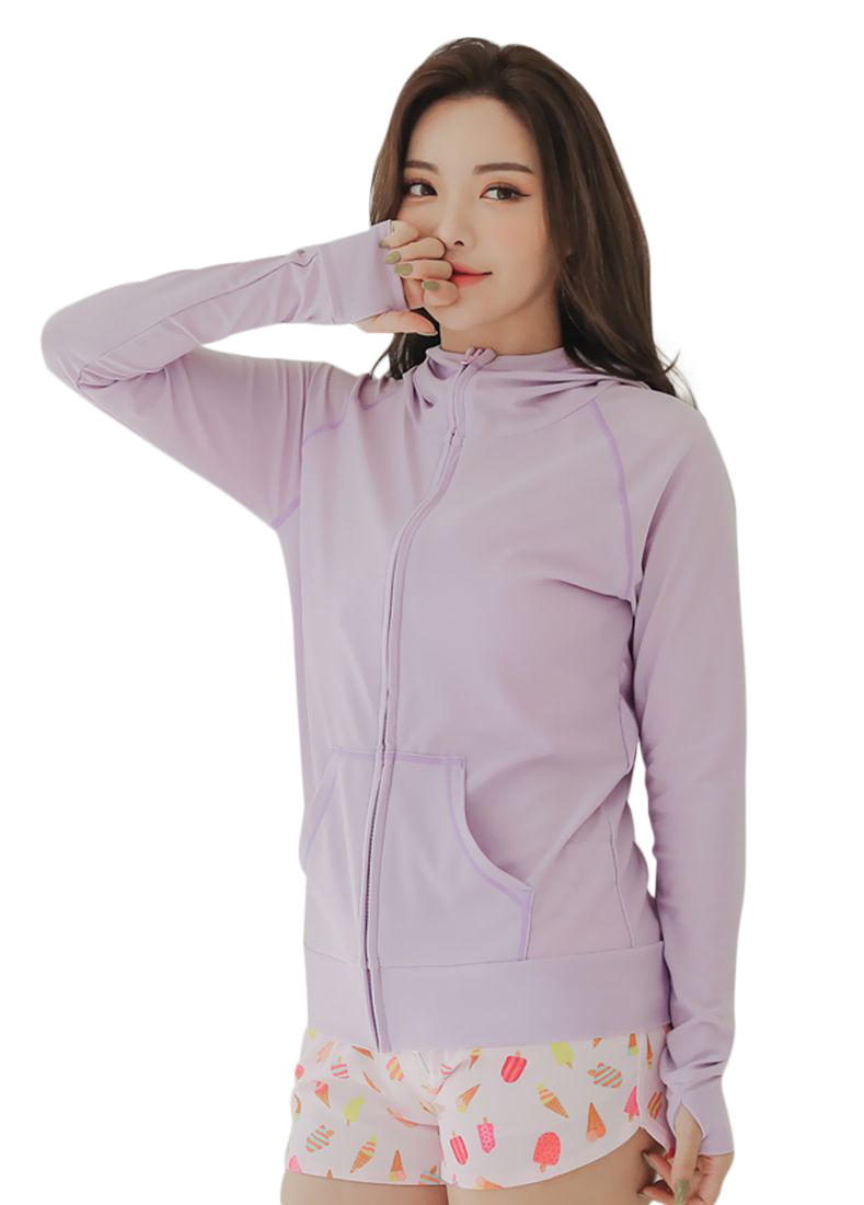 plusnao ラッシュガード ラッシュパーカー ジップアップ