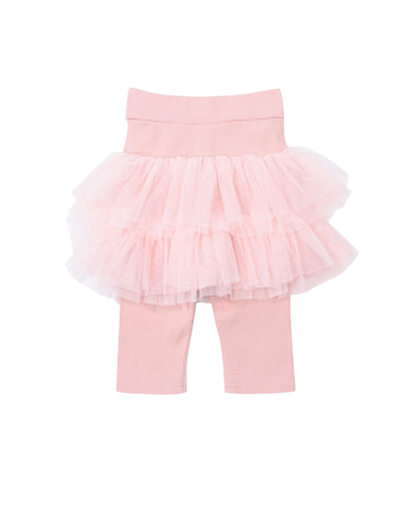 チュチュスカッツ 6分丈 2段チュチュ スカッツ 子供服 キッズ ジュニア ベビー リンクコーデ 女の子 ボトムス スカート レギンス付き おしゃれ | plusnao | 04