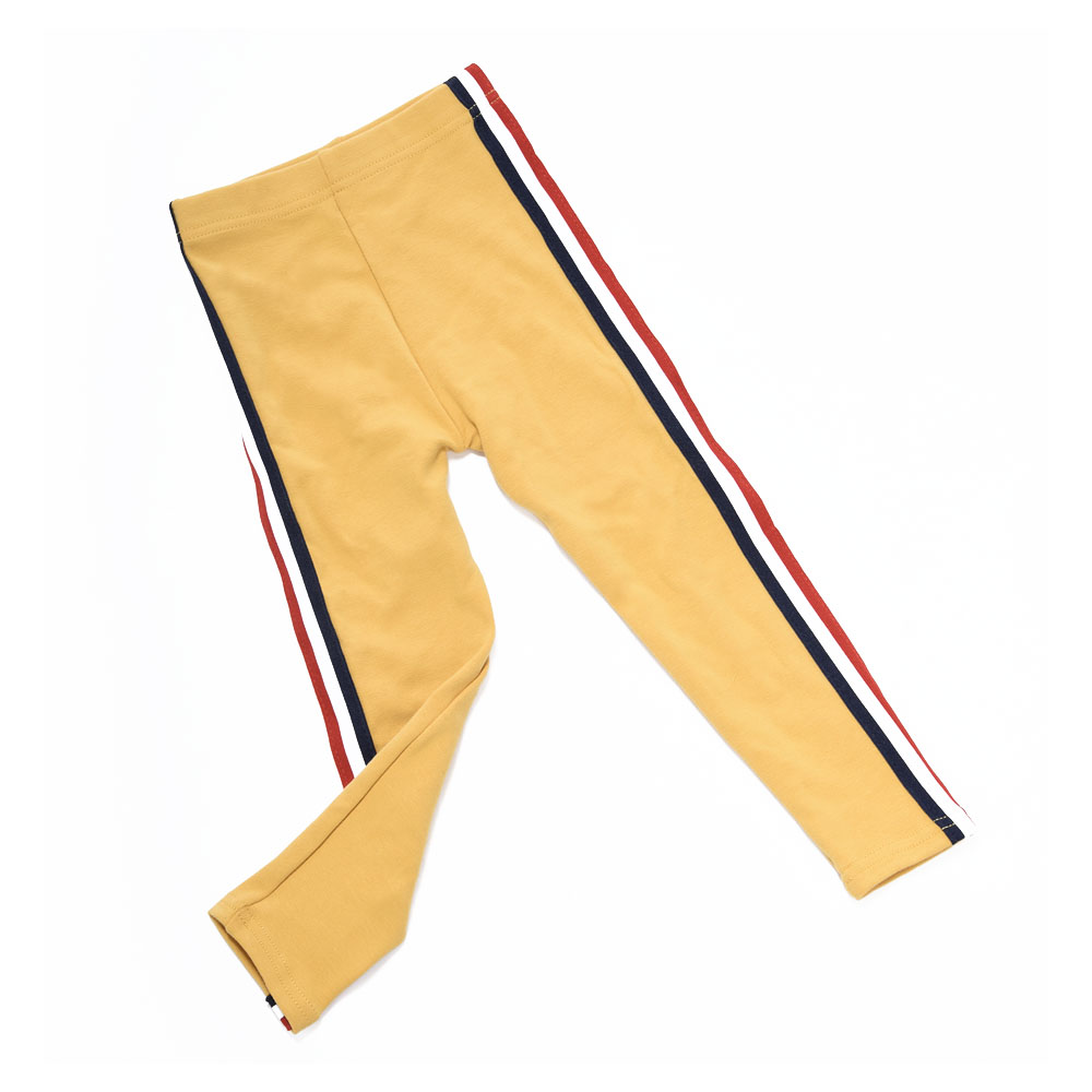 キッズレギンス レギンス 子供服 キッズ服 女の子 ボトムス 長ズボン ズボン ロングパンツ パンツ トリコロールカラー トリコロール ライン 無地 | plusnao | 05