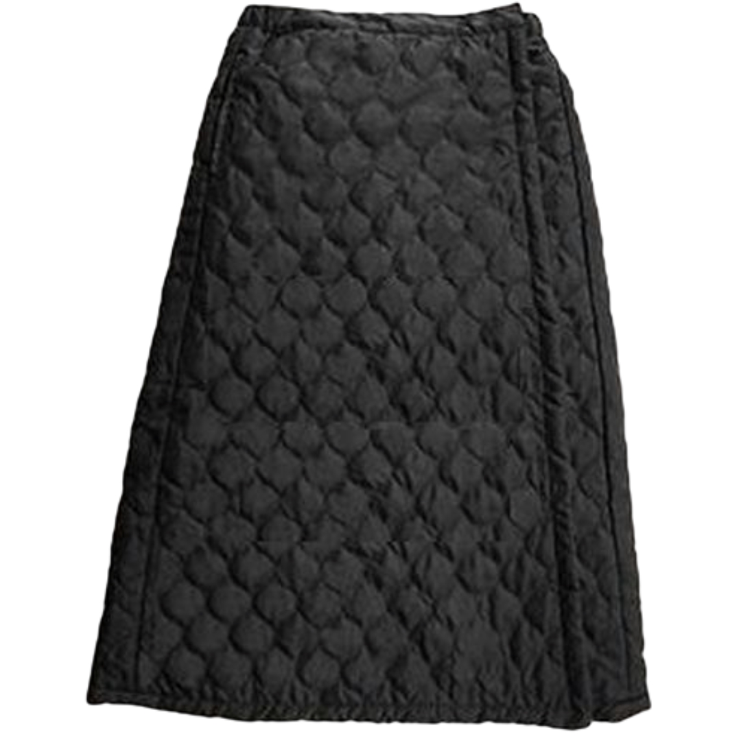 WAAC ワック 2wayスカート 中綿キルティング 暖かい ブラック 新品