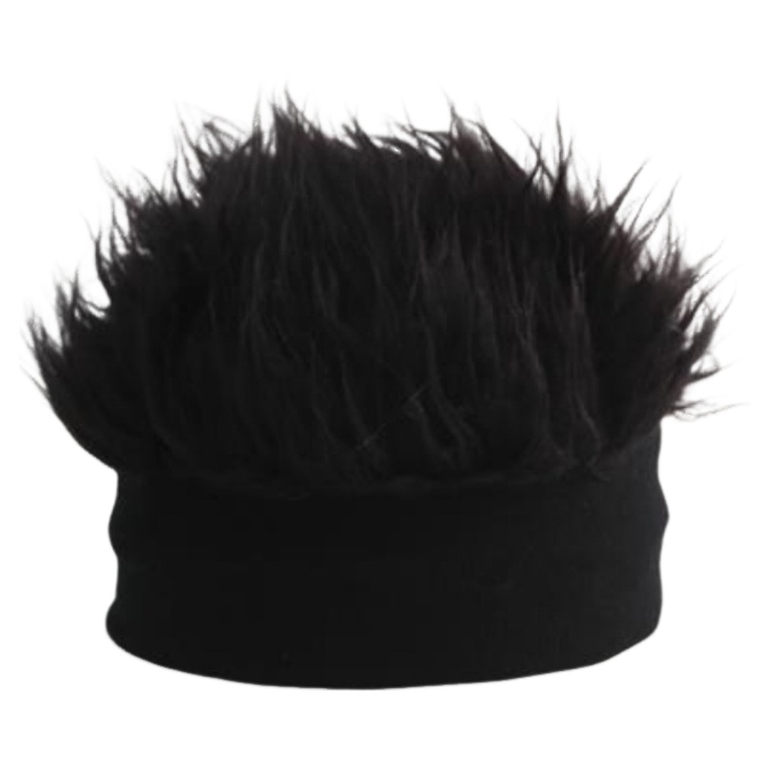 ウィッグ付きニット帽 メンズ 男性 紳士 ぼうし キャップ ヘアバンド かつら 髪の毛 ウィッグキャップ 伸縮性 コスプレ 衣装 イメチェン | plusnao | 03